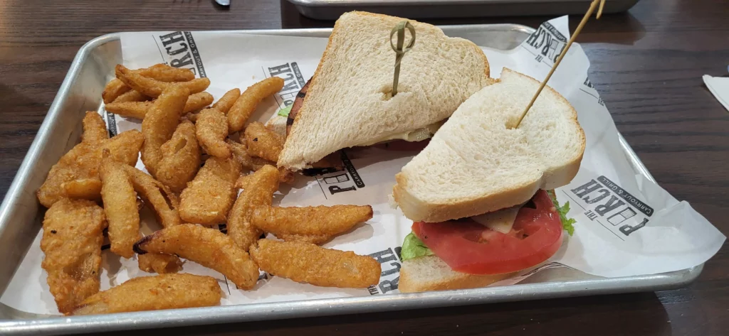 The Porch Carryout and Grill - Fried Balogna Platter